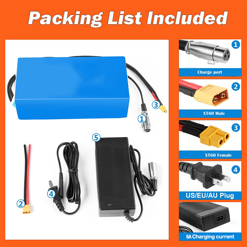 48V 52V Electric Bicycle chamr - 60V 30Ah Electric Scooter Battery recension och pris