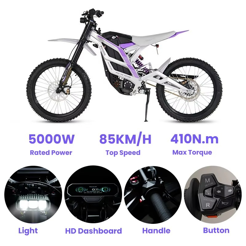 SXLL 79 Bike 72V 35Ah Electric - 72V 12000W Electric Dirt Bike recension och pris