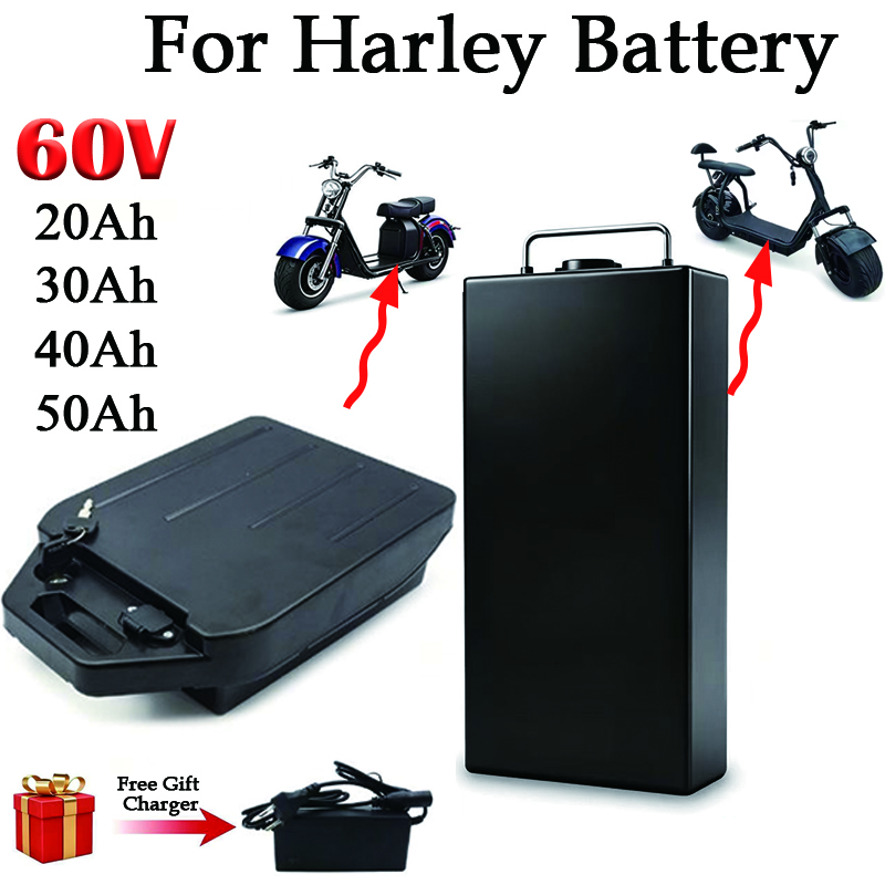 For Harley Battery 60V 20Ah 30 - 60V 30Ah Electric Scooter Battery recension och pris