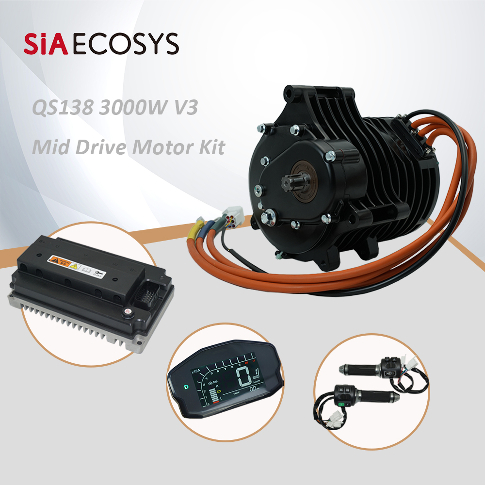 QSMotor QS138 3000W V3 70H 550 - Mid Drive Motor Kit 72V 3000W recension och pris