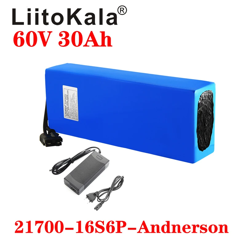 LiitoKala 60V 30ah 16S6P Elect - 60V 30Ah Electric Scooter Battery recension och pris