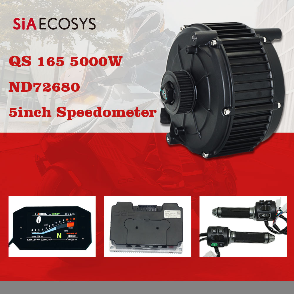 SiAECOSYS QS165 5000W 72V 35H  - Electric Motorcycle Conversion Kit 72V recension och pris