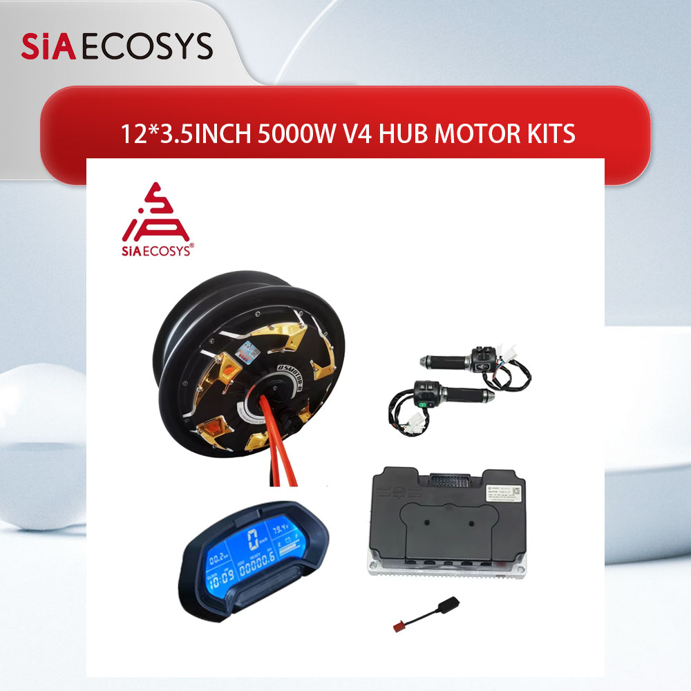 QS Motor 12*3.5inch 5000W V4 7 - Electric Motorcycle Conversion Kit 72V recension och pris