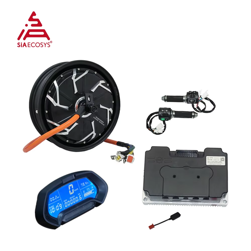 QS Motor 12*3.5inch 5000W V4 7 - Electric Motorcycle Conversion Kit 72V recension och pris